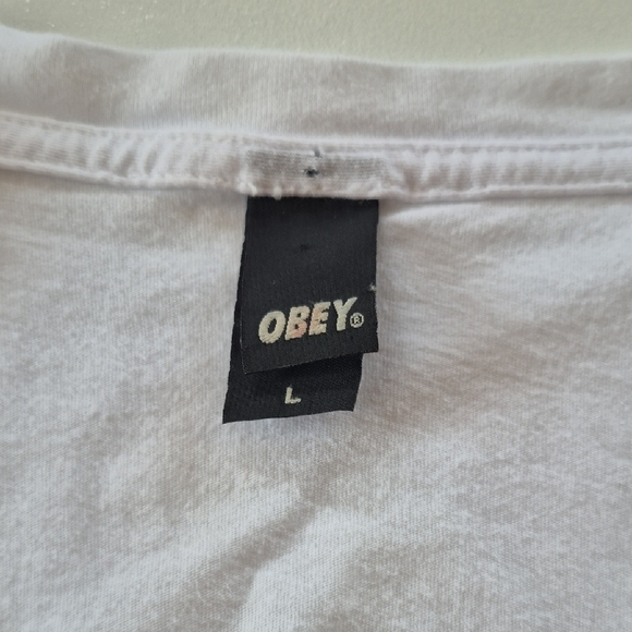 PEACE GUARD 2 WHITE CROP TOP TEE - Picture 2 of 5